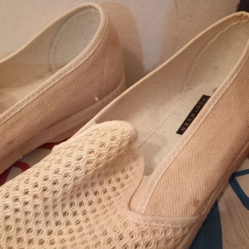 Migato espadrilles size 45, beige, breathable