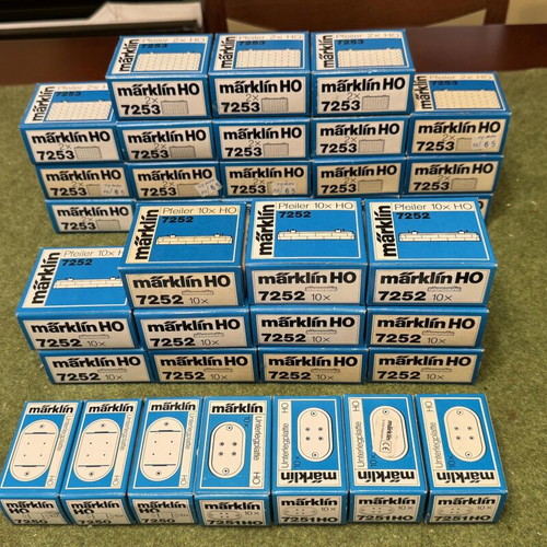 Marklin HO Model Trains used, vintage, complete with accessories