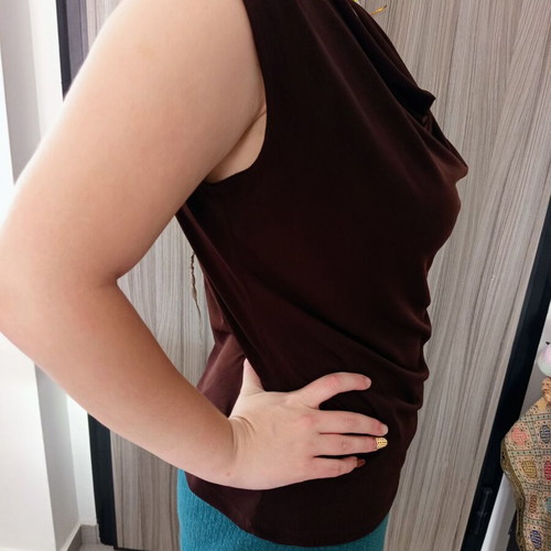 Creative Design Works women's brown top size Large like new