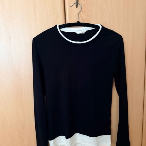 Zara black and white blouse new, size M