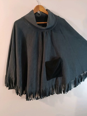 STAMION Poncho Cape gray new with tag