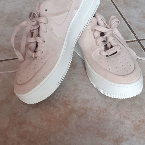 Nike Air Force 1 sneakers women like new, pink powder, size 37