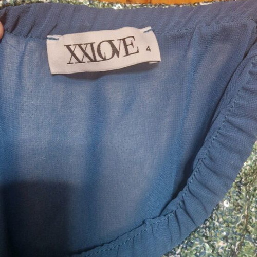 Emerald skirt with sequins like new, size XL-XXL, brand XXLoVe