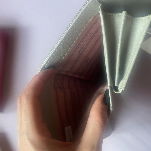 Doca wallet new, silver and gray