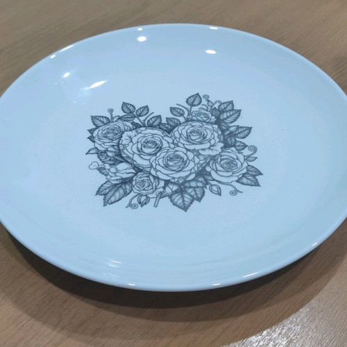 Porcelain plate new, 27 cm diameter