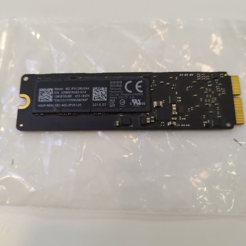 Samsung MZ-JPV1280/0A4 128GB 2280 Gen3 x4 M.2 NVMe SSD like new for MacBook
