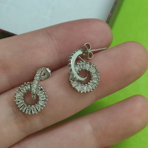 Fashion earrings used, costume jewelry without box