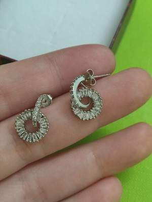 Fashion earrings used, costume jewelry without box
