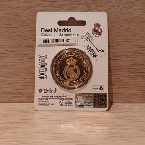 Real Madrid gold-plated coin 1902