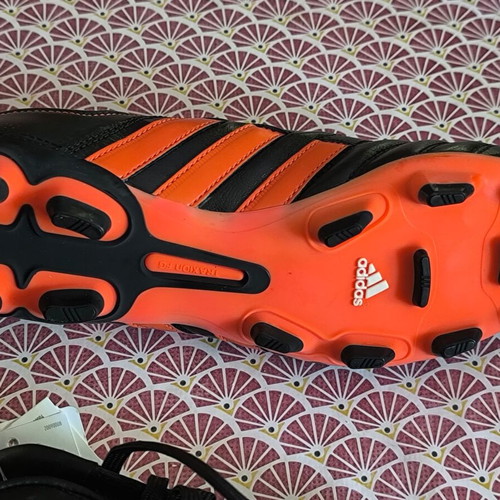 Adidas Men's Football Shoes Black Orange New Size 38.5