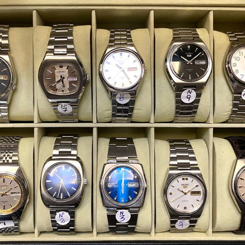 Seiko 5 vintage automatic watch collection used