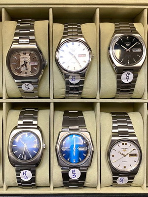 Seiko 5 συλλογή ρολογιών automatic vintage μεταχειρισμένη