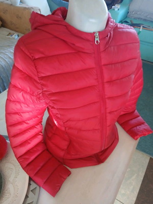 Women's jacket size M like new, red