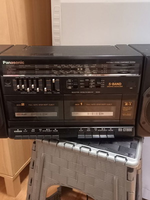Panasonic RX-CT800 double cassette radio used, vintage