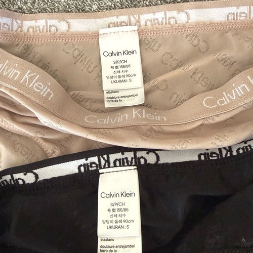 Calvin Klein panties new, set of 2, black and beige