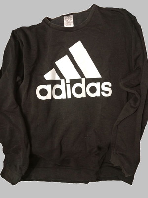 Adidas ανδρική μπλούζα 2XL μεταχειρισμένη, λίγο ξεβαμμένη, αυθεντική μαύρη