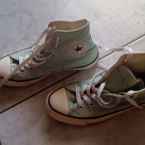 Converse women's shoe used, blue, size 38