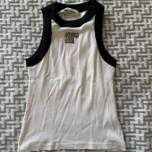 Miu Miu top used, black and white, size M