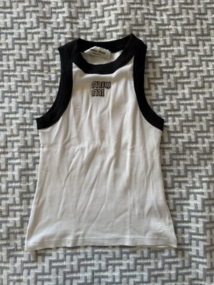 Miu Miu top used, black and white, size M