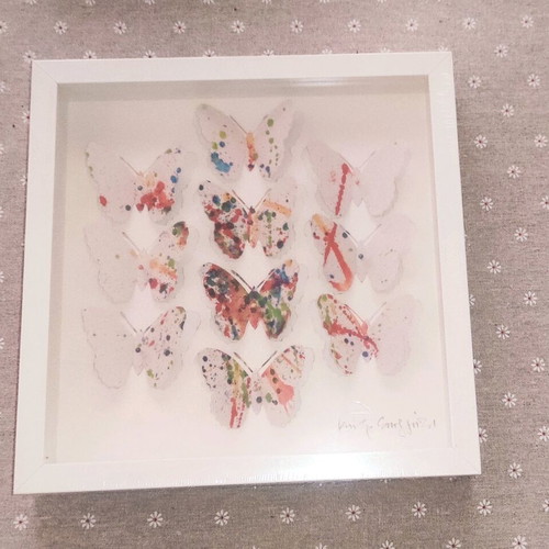 Olunda decorative frame with butterflies new