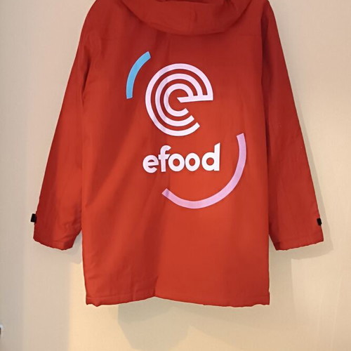 Efood delivery motorbike jacket used, medium