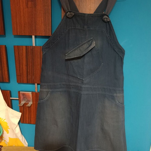 Helmi denim dress salopette midi blue like new