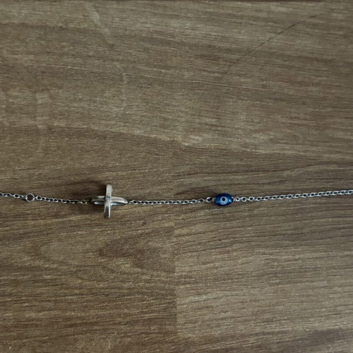 Silver bracelet used, 16.5 cm