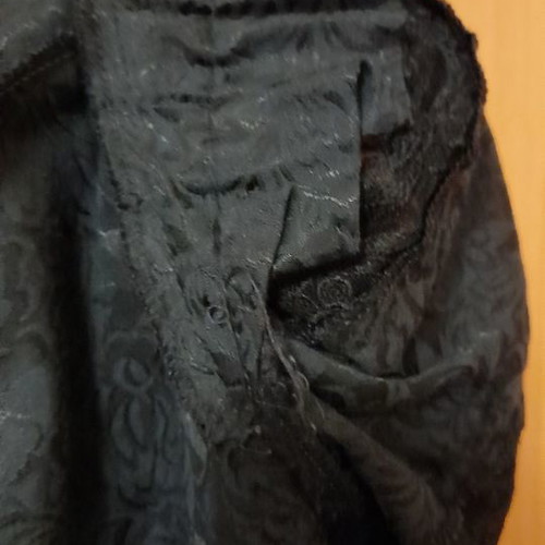 Black blouse with lace
