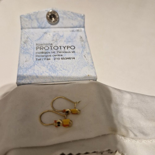 Gold earrings new, gold tone