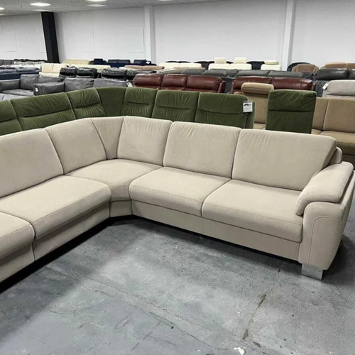 Large cream fabric corner sofa ZE - EM05003 new
