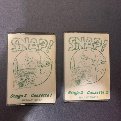 Snap! Stage 2 cassette set used, Heinemann English course