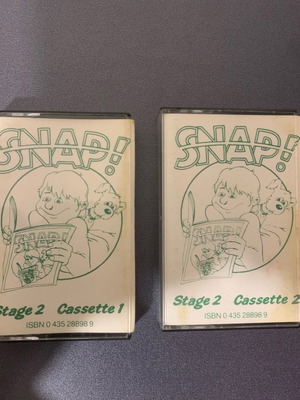 Snap! Stage 2 cassette set used, Heinemann English course