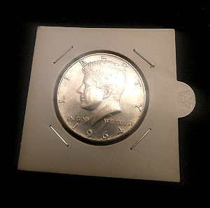 ΗΠΑ / USA Kennedy Half Dollar 1964 ***900 silver***