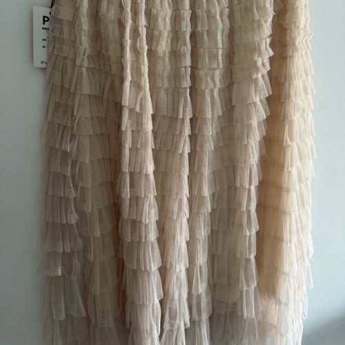 Midi skirt with tulle new, elastic, one size