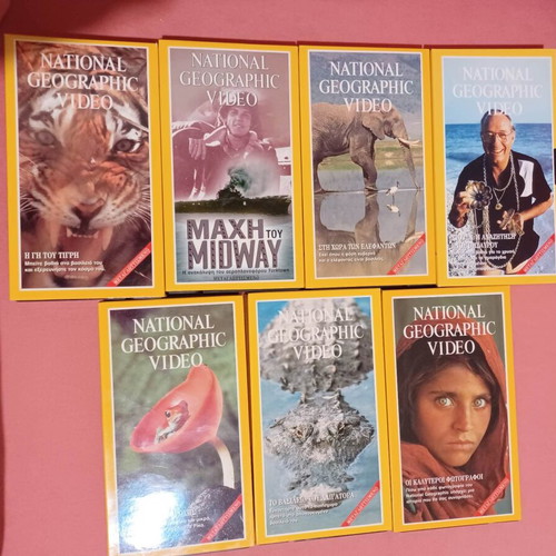 National Geographic / Anakalipto VHS like new, lot of 38 pieces