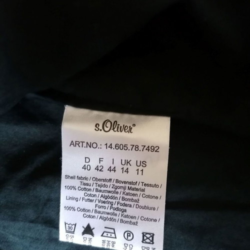 S.Oliver summer skirt new, size XL, black, cotton