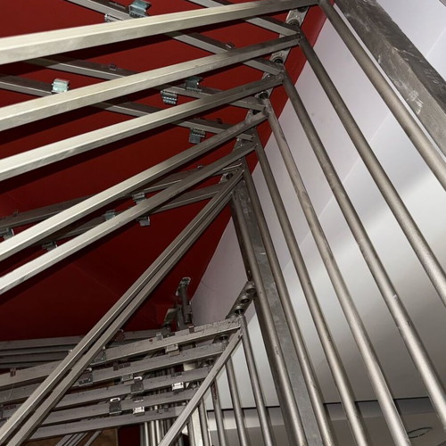 Metal Carpet Rack used, professional heavy-duty for display and storage