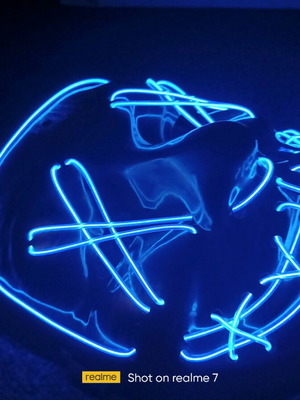 LED μάσκα The Purge καινούργια με τρεις λειτουργίες