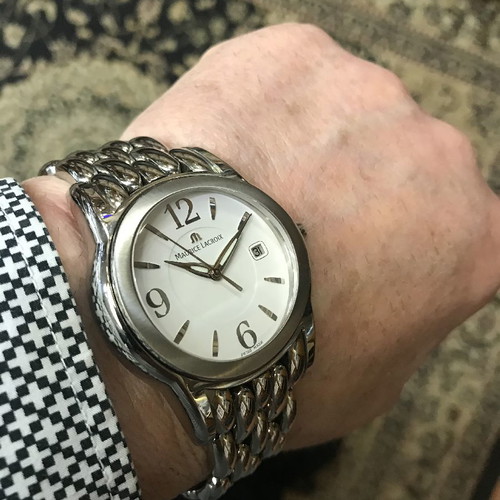Maurice Lacroix wristwatch new men's with scratch-resistant sapphire and waterproof