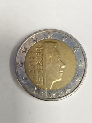 Two euro coin used