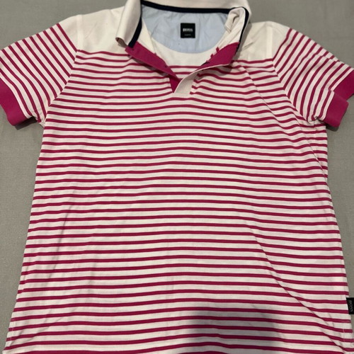 Boss t-shirt white and pink like new