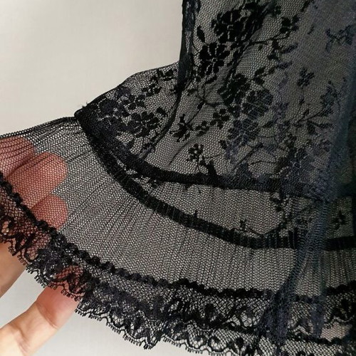 Lynne lace long dress new, black, size M