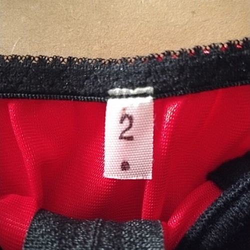 Lingerie new, size 2, black and red