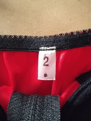 Lingerie new, size 2, black and red