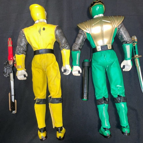 Power Rangers Ninja Storm action figures used, pack of 2, 30+ cm