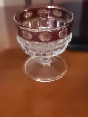 Gold-plated collectible glasses like new, coffee and liqueur set