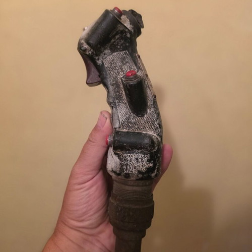 Vintage Huey helicopter control stick, original with patina, Greek army assignment