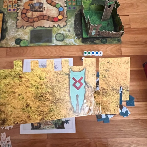 Board game Castles and Siege used, strategy game