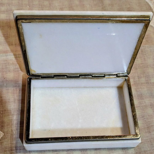 Marble jewelry box 50+ years handmade, Attica 1970s