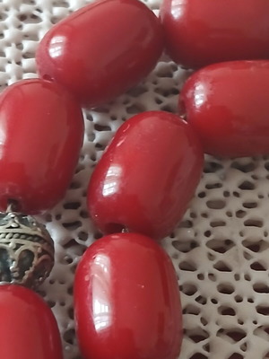 Old bakelite komboloi, 30 cm, 35 grams, 22 beads